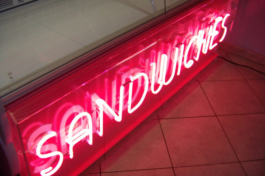 Enseigne Néon pour une sandwicherie