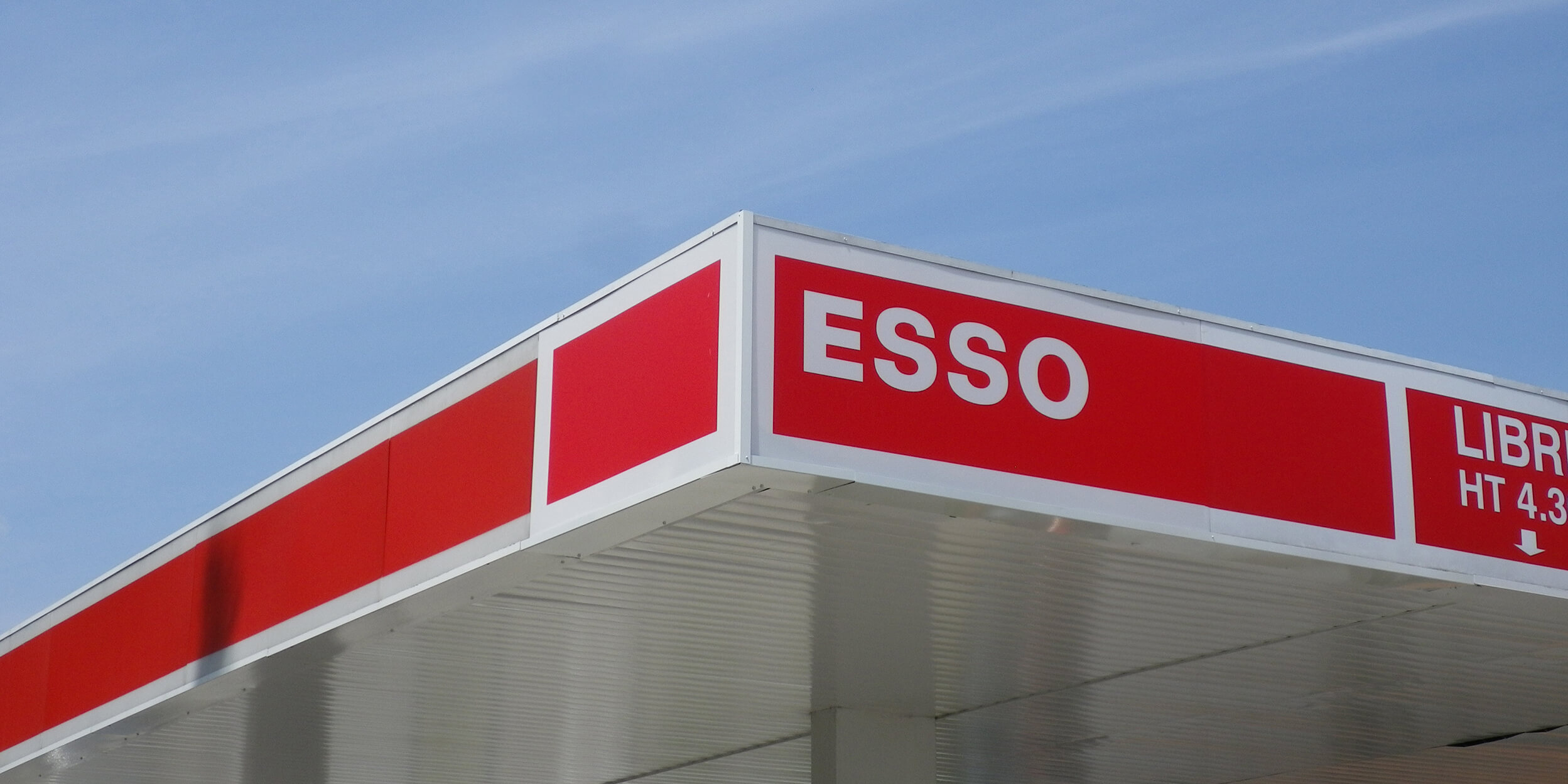 Enseigne Bandeau - Station essence Esso Bordeaux Sud