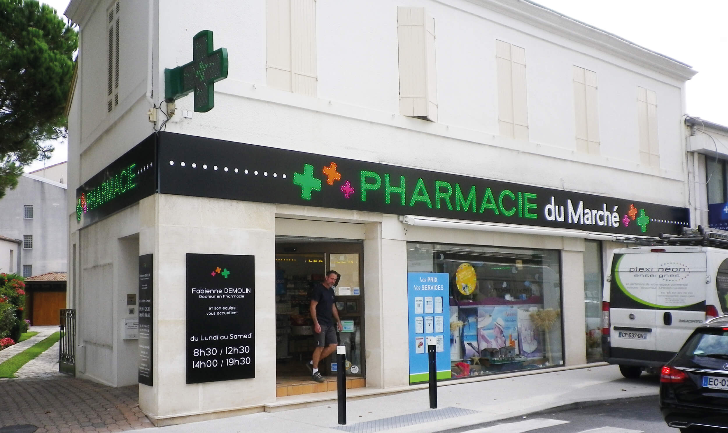 Habillage Facade pharmacie La Teste-de-Buch